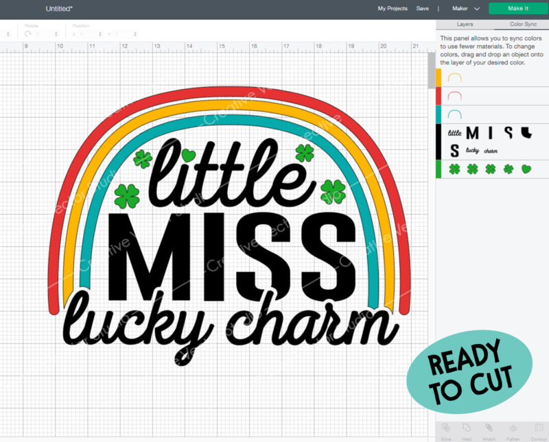 Little Miss Lucky SVG Cut File