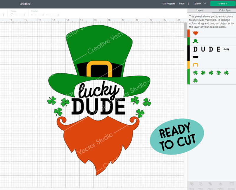 Lucky Dude SVG cut file