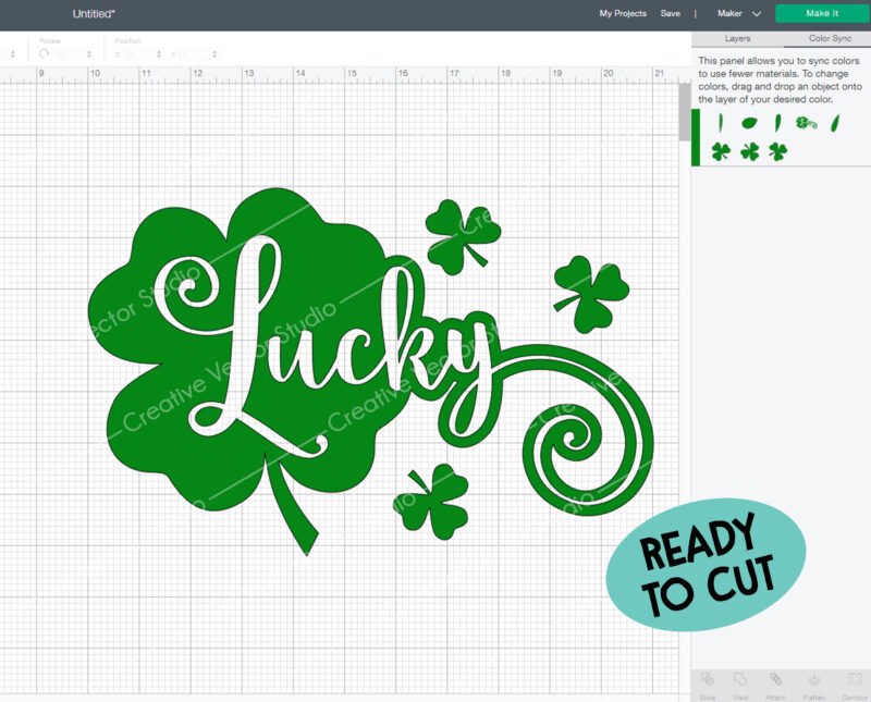 Lucky Shamrock SVG cut files