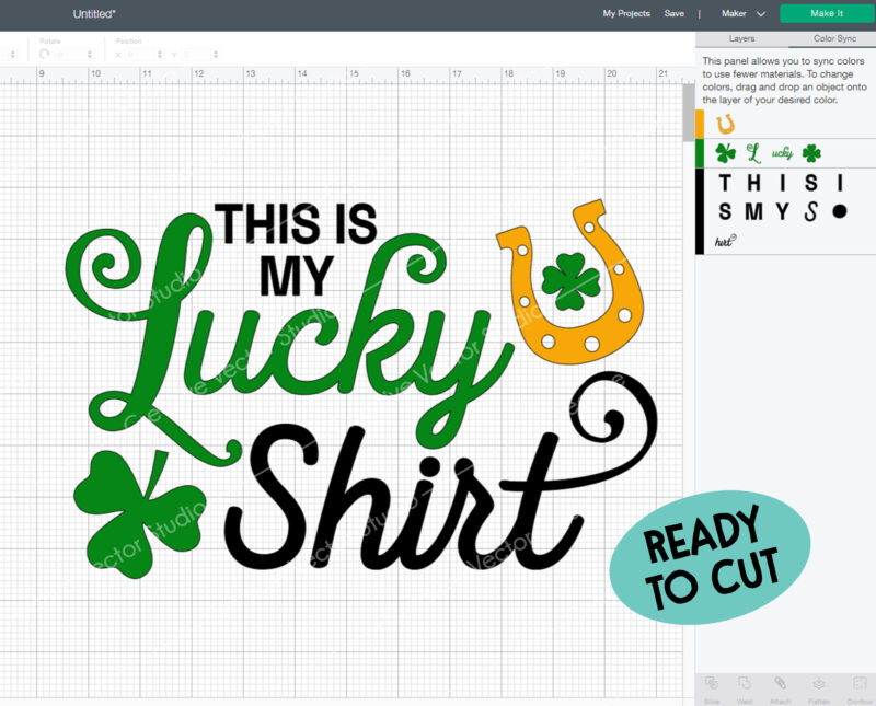 This is My Lucky Shirt SVG cut file