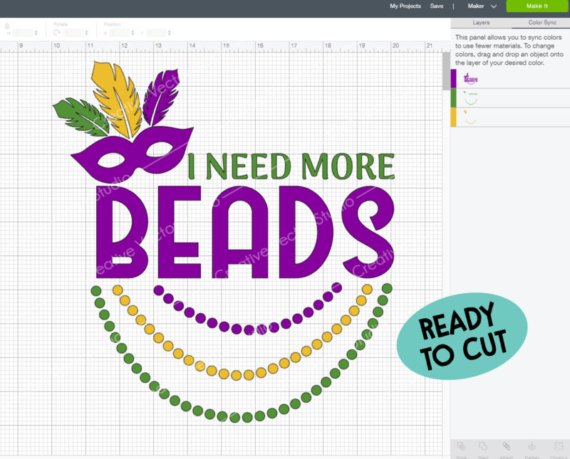 I Need More Beads SVG cut files