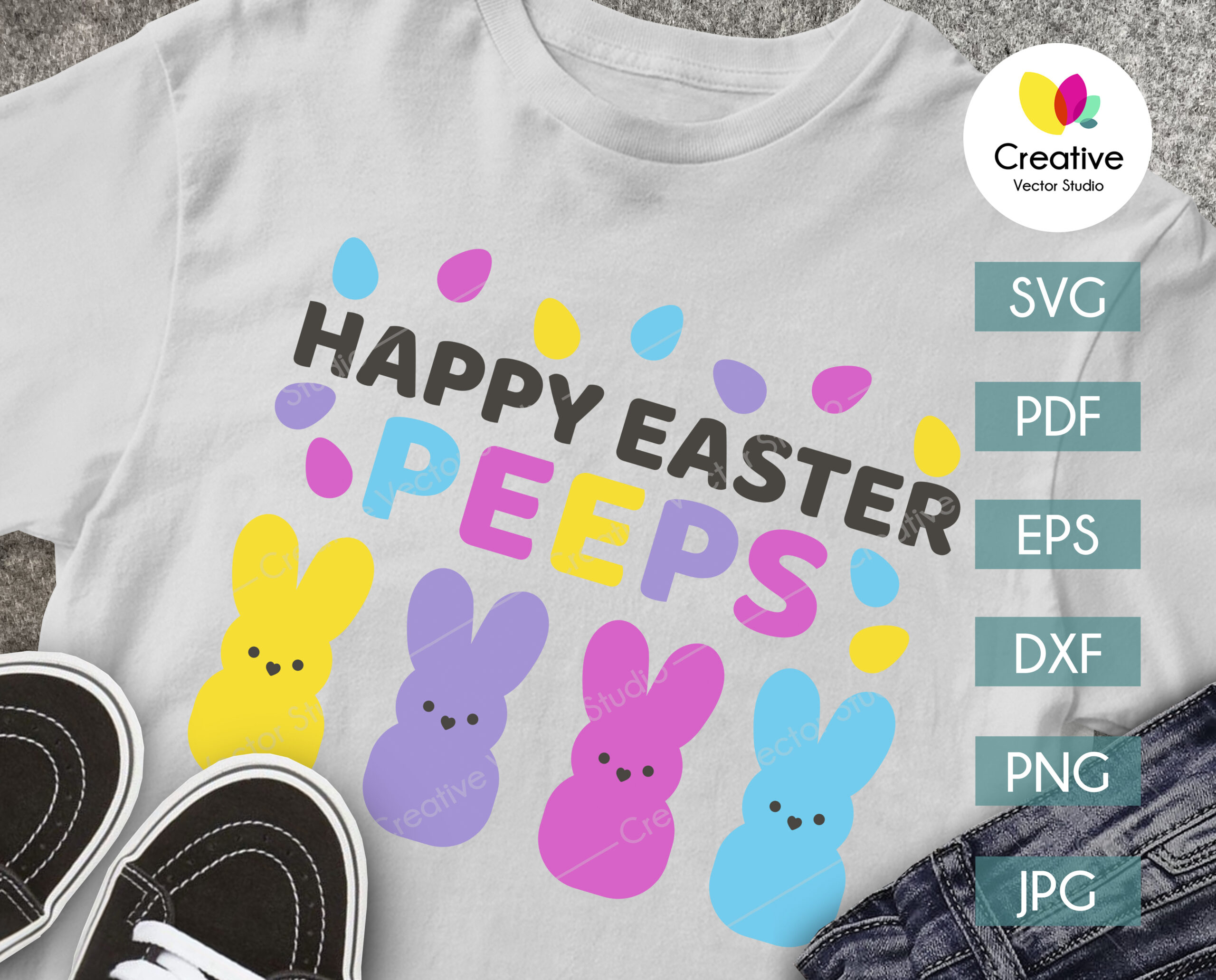 Download Easter Peeps Svg Bundle Creative Vector Studio
