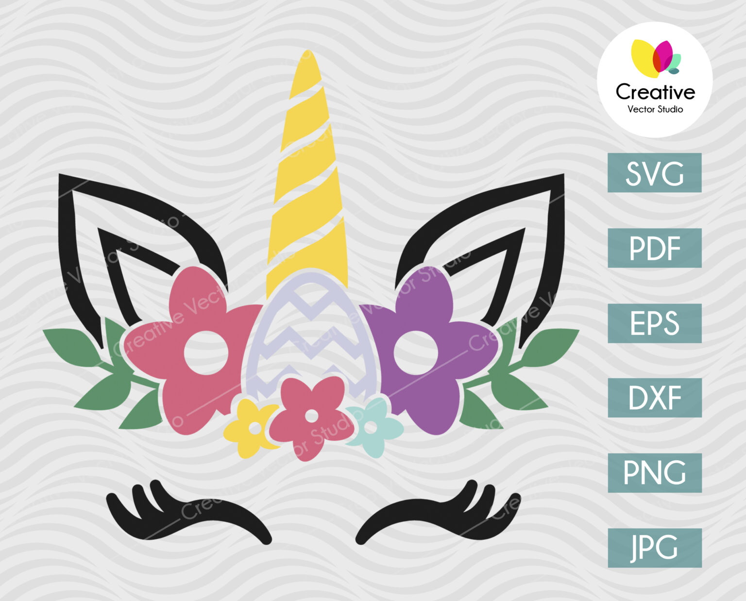 Download Unicorn Easter SVG | Creative Vector Studio