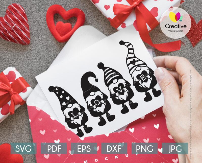Gnomes with Hearts svg