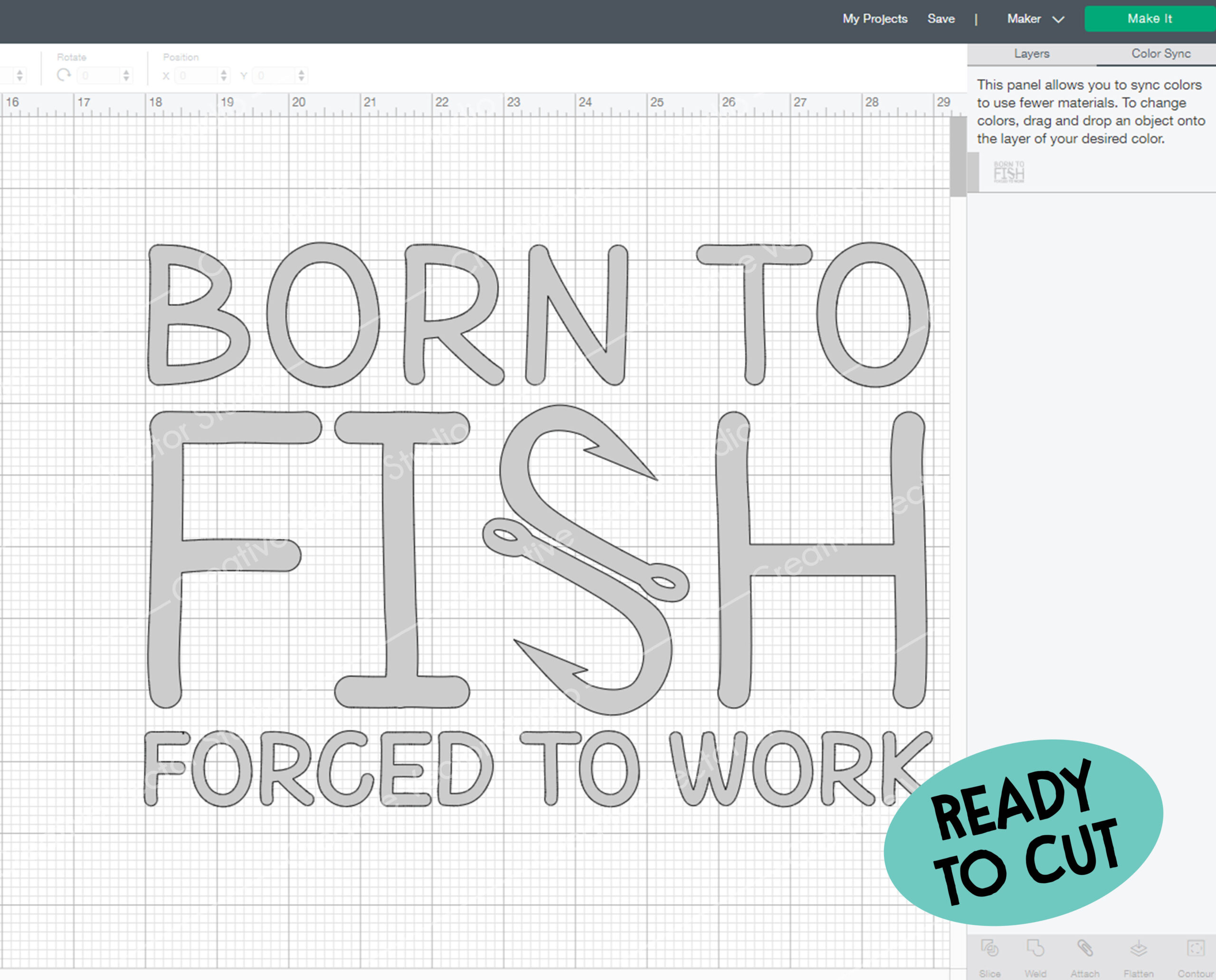 Born to Fish Forced to Work SVG - Creative Vector Studio