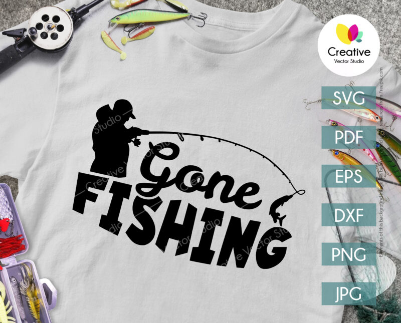 Gone Fishing SVG