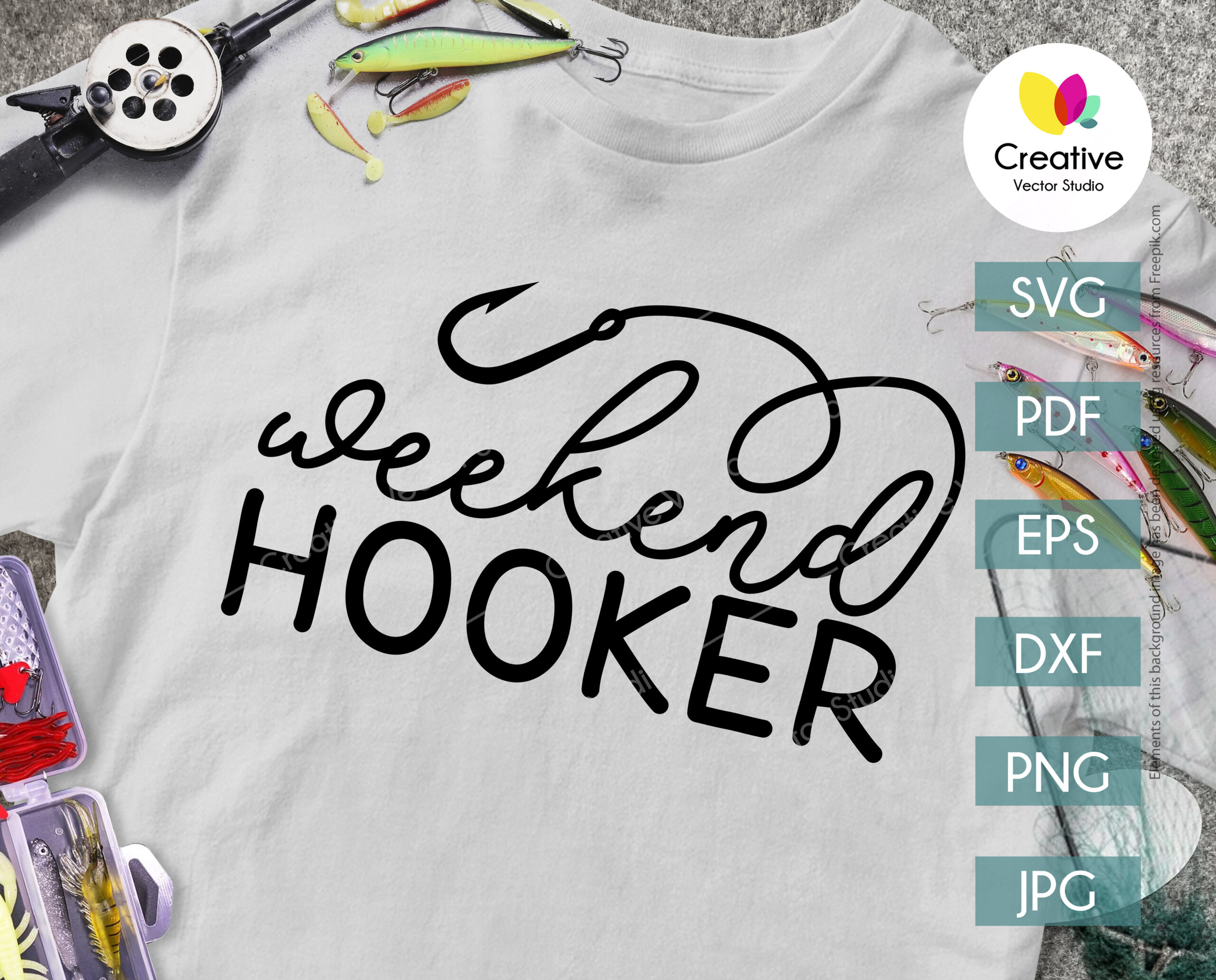 Funny Fishing Quote T-shirt Design Vector Download