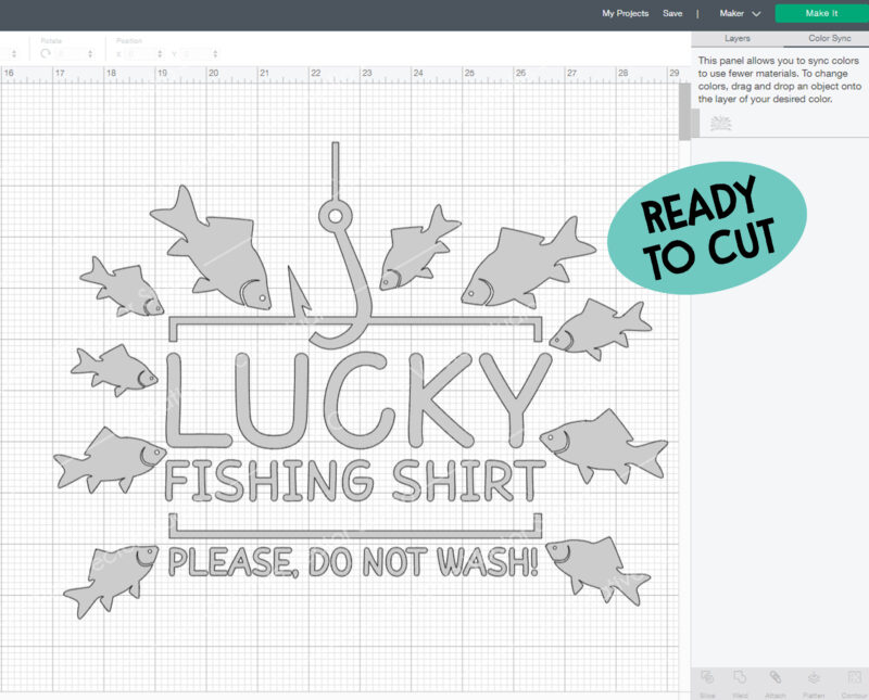 lucky fishing shirt svg cut file
