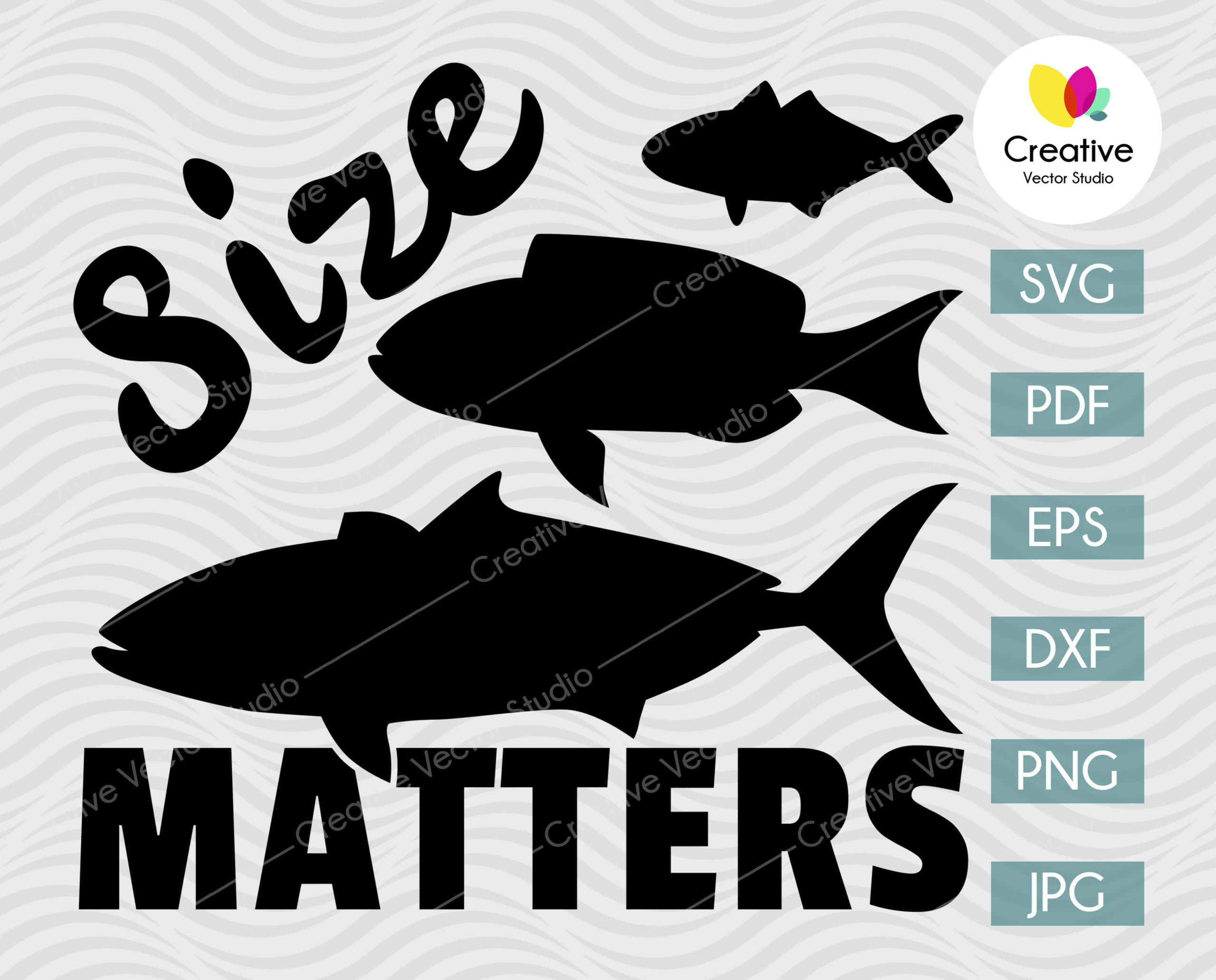 Download Size Matters Fishing Svg Creative Vector Studio