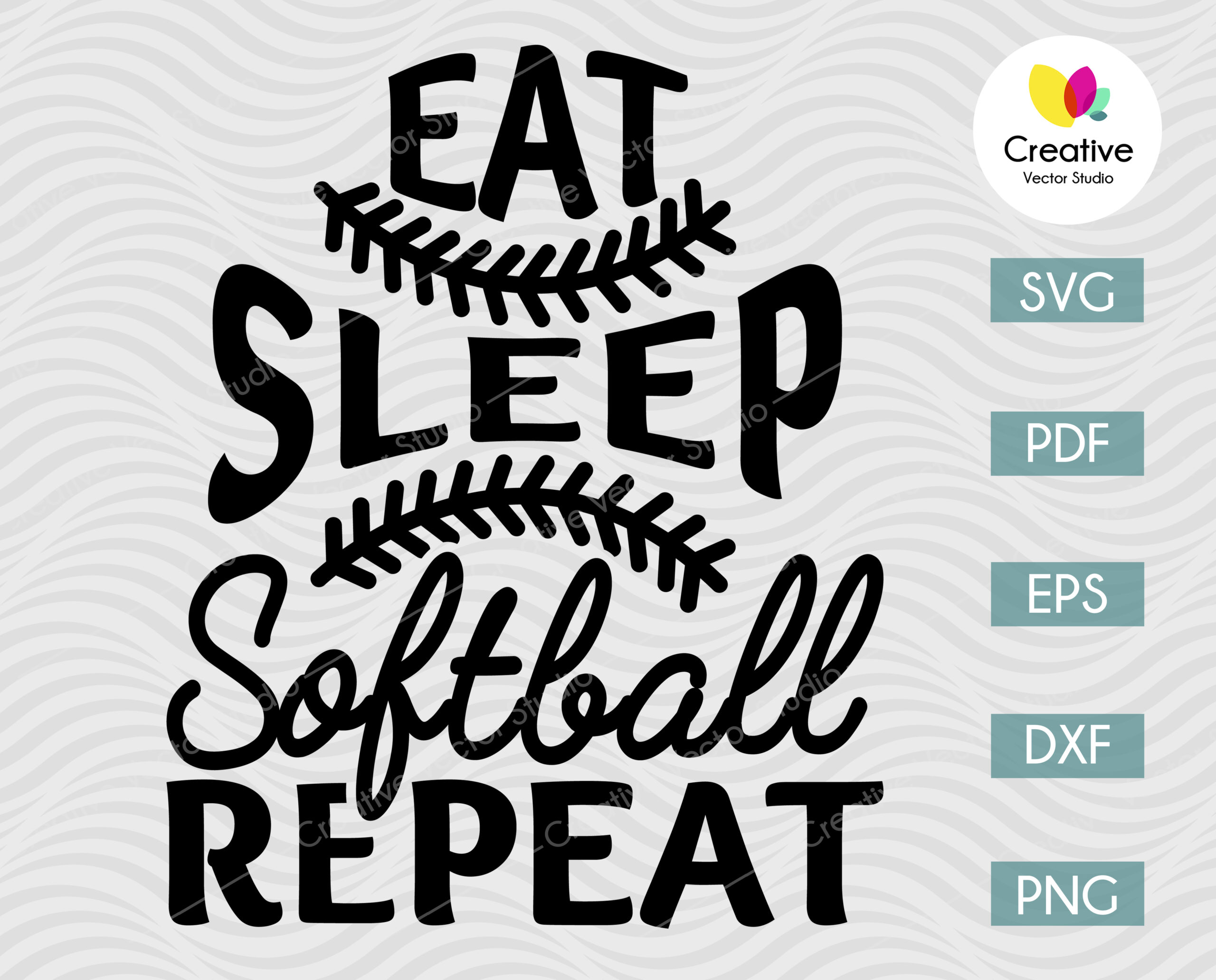 Softball Players Vector Digital Download Eps Pdf (Download Now) 