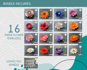 Paper Flower SVG Big Bundle - Creative Vector Studio