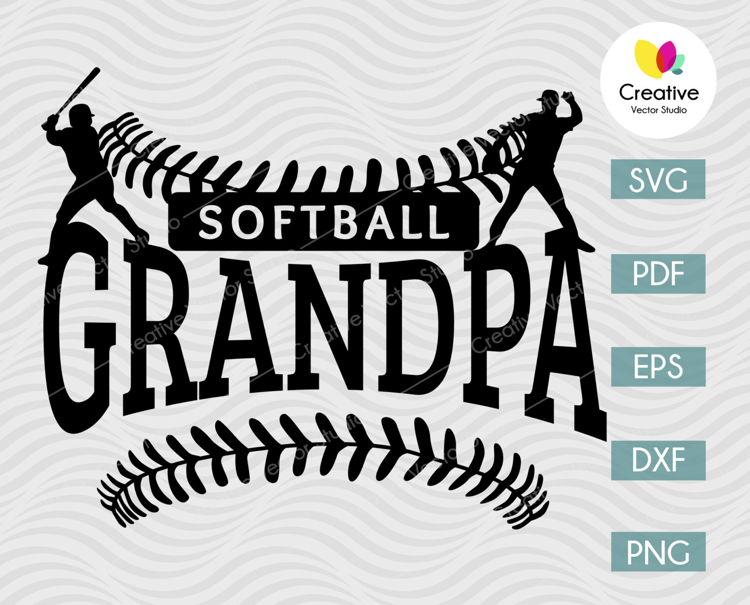 Download Softball Grandpa SVG Shirt Design | Creative Vector Studio