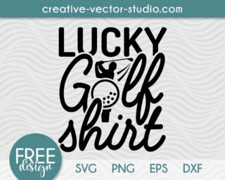 Free Lucky Golf Shirt SVG