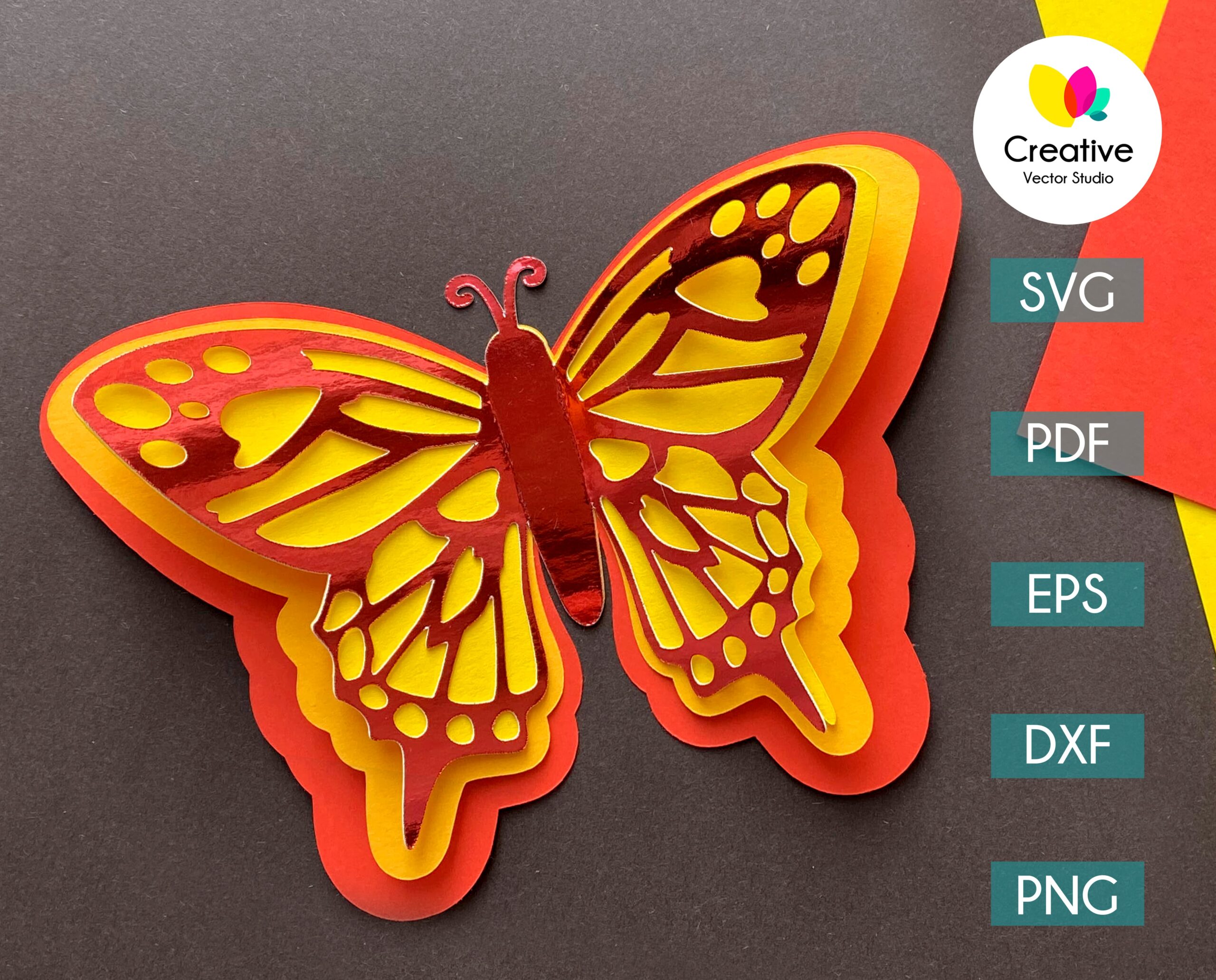 Download Butterfly Svg Cutting Template 2 Creative Vector Studio