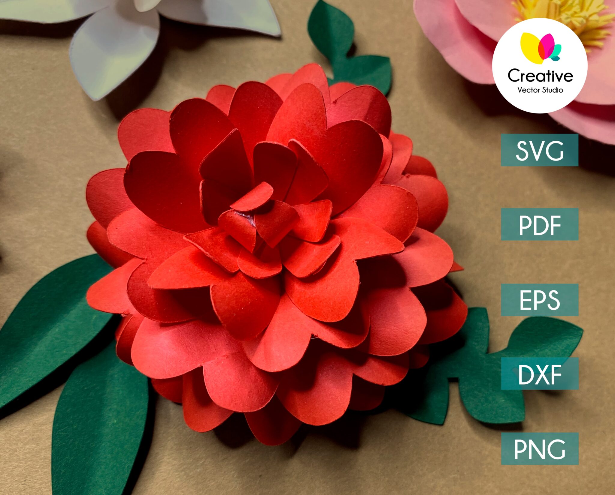 Paper Flower SVG Bundle #2 | Creative Vector Studio