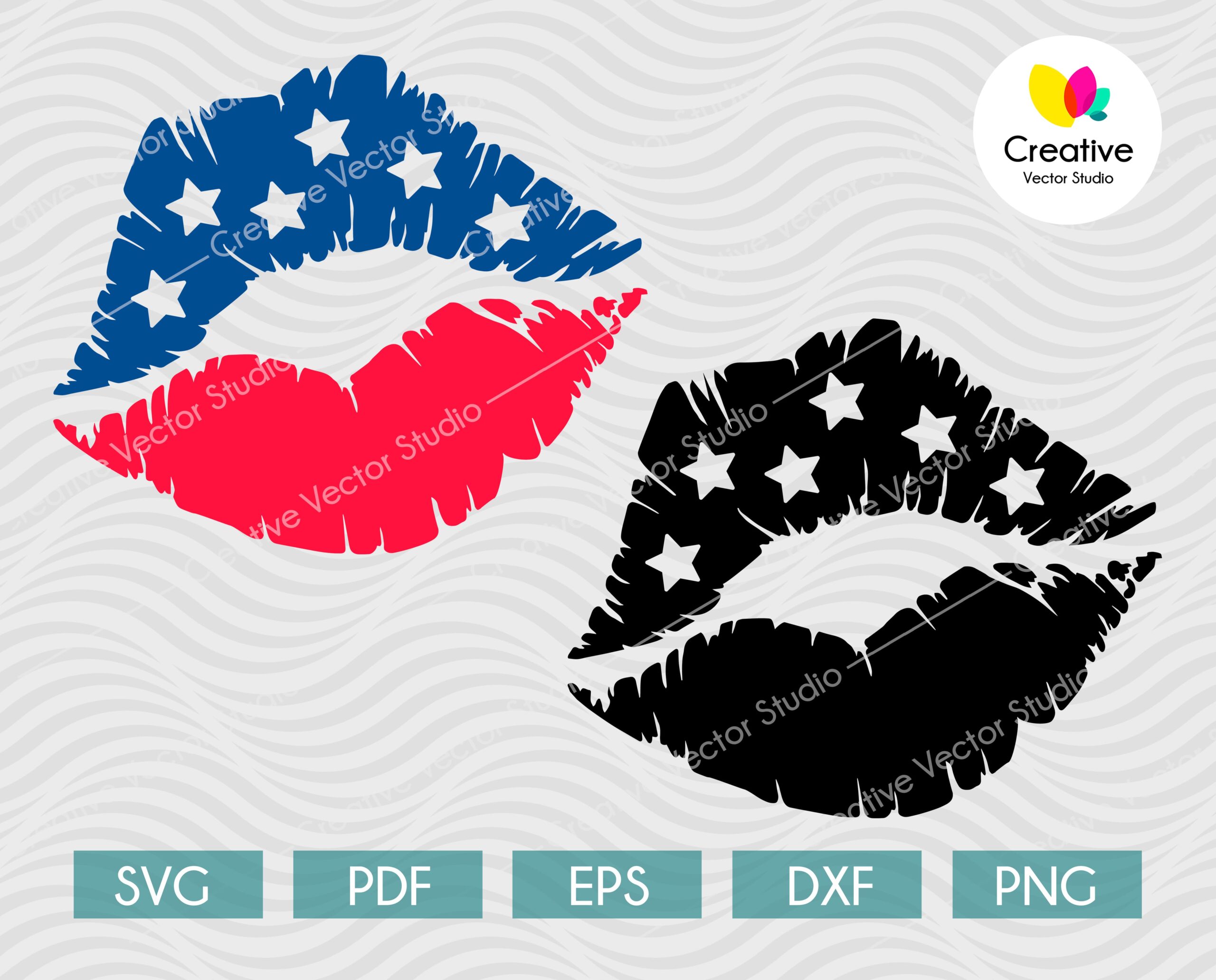 Download American Lips Svg 4th Of July Svg Creative Vector Studio