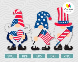 Download American Gnome Svg Creative Vector Studio