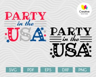 Party in the Usa SVG