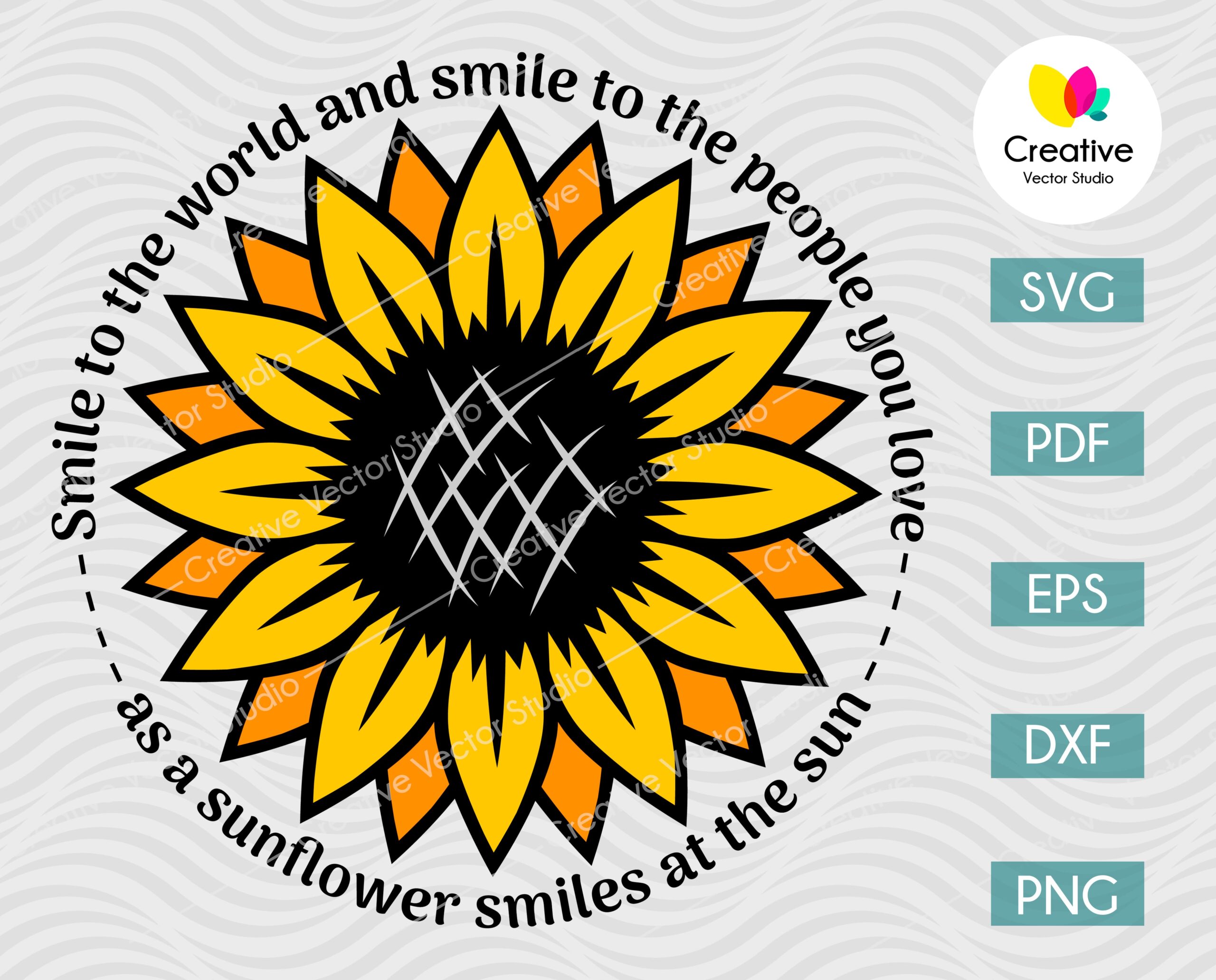 Free Free 182 Sunflower Vector Svg SVG PNG EPS DXF File