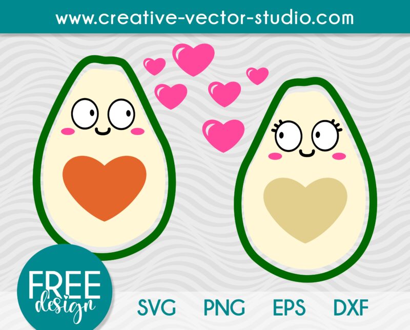 Free Avocado Couple SVG
