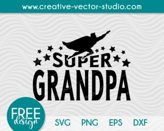 Free Super Grandpa SVG