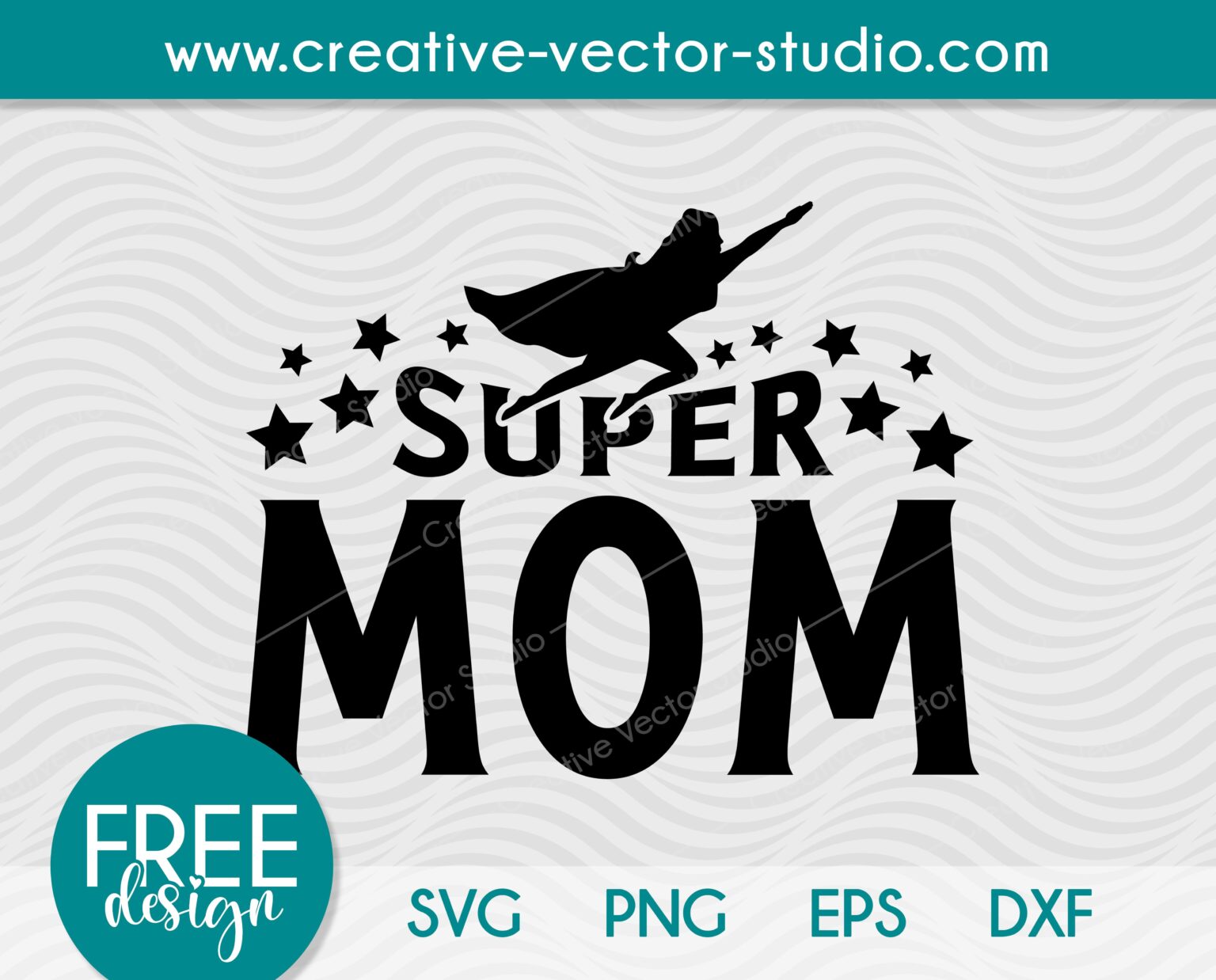 super mom vector