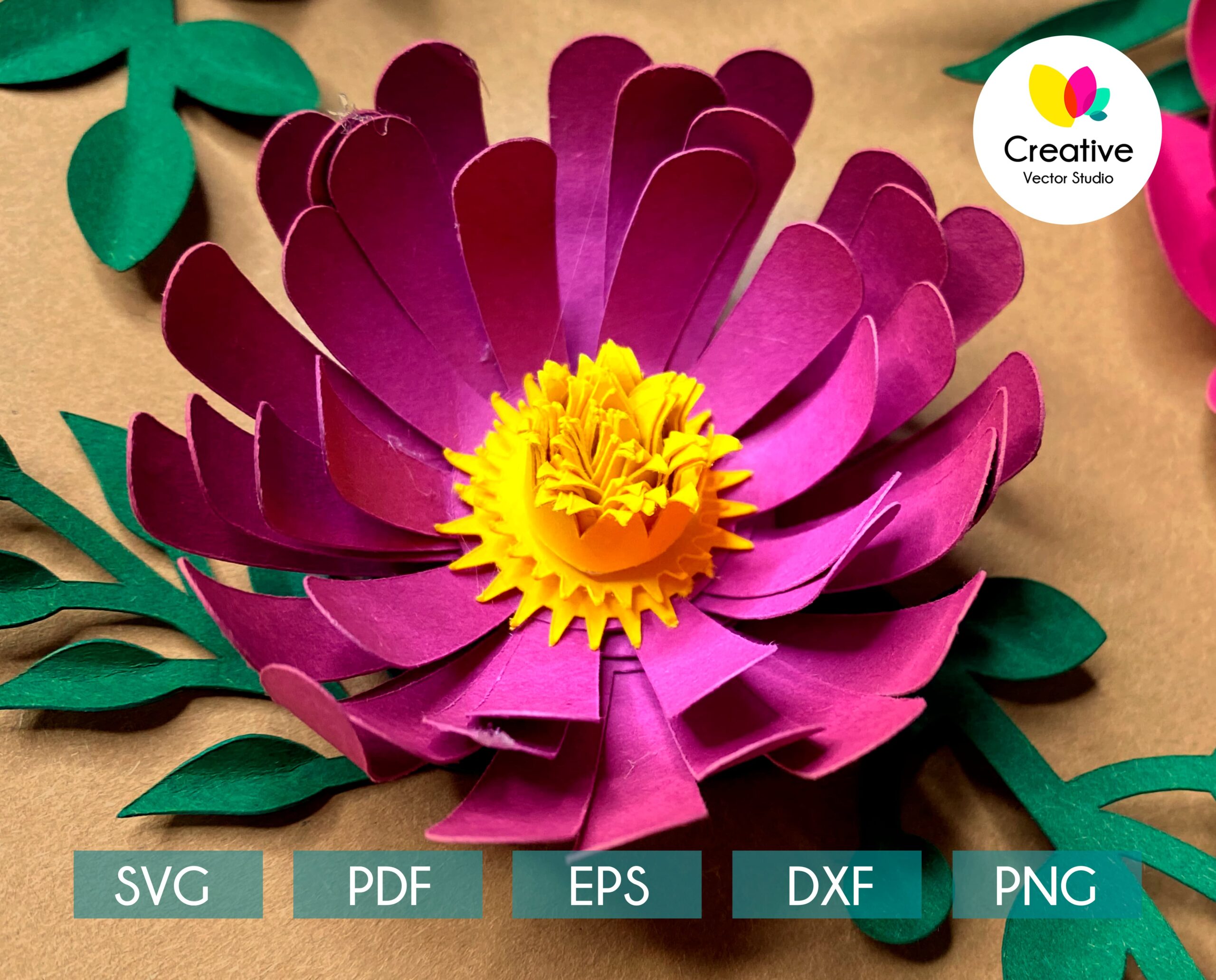 Free Free 180 Paper Flower Svg Templates SVG PNG EPS DXF File