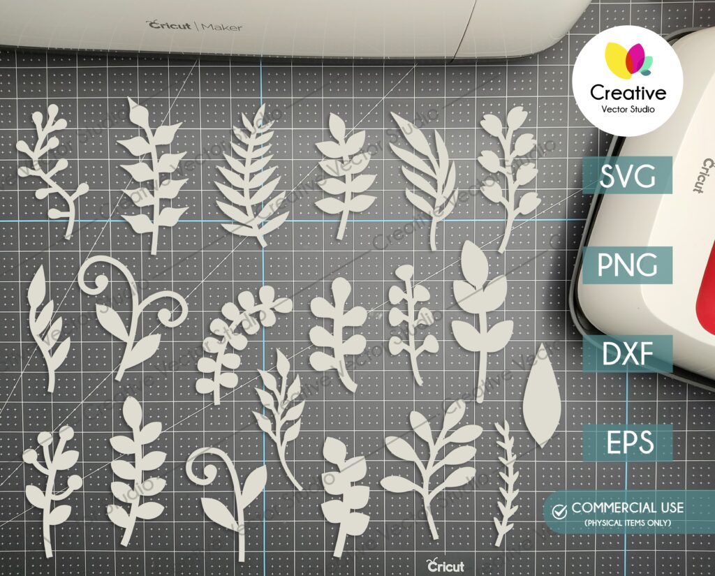 Paper Leaves SVG Bundle #1 | Creative Vector Studio