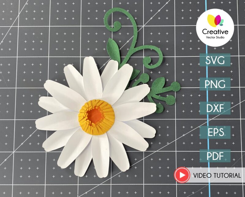 How To Make Daisy Paper Flower Easy Step By Step Tutorial