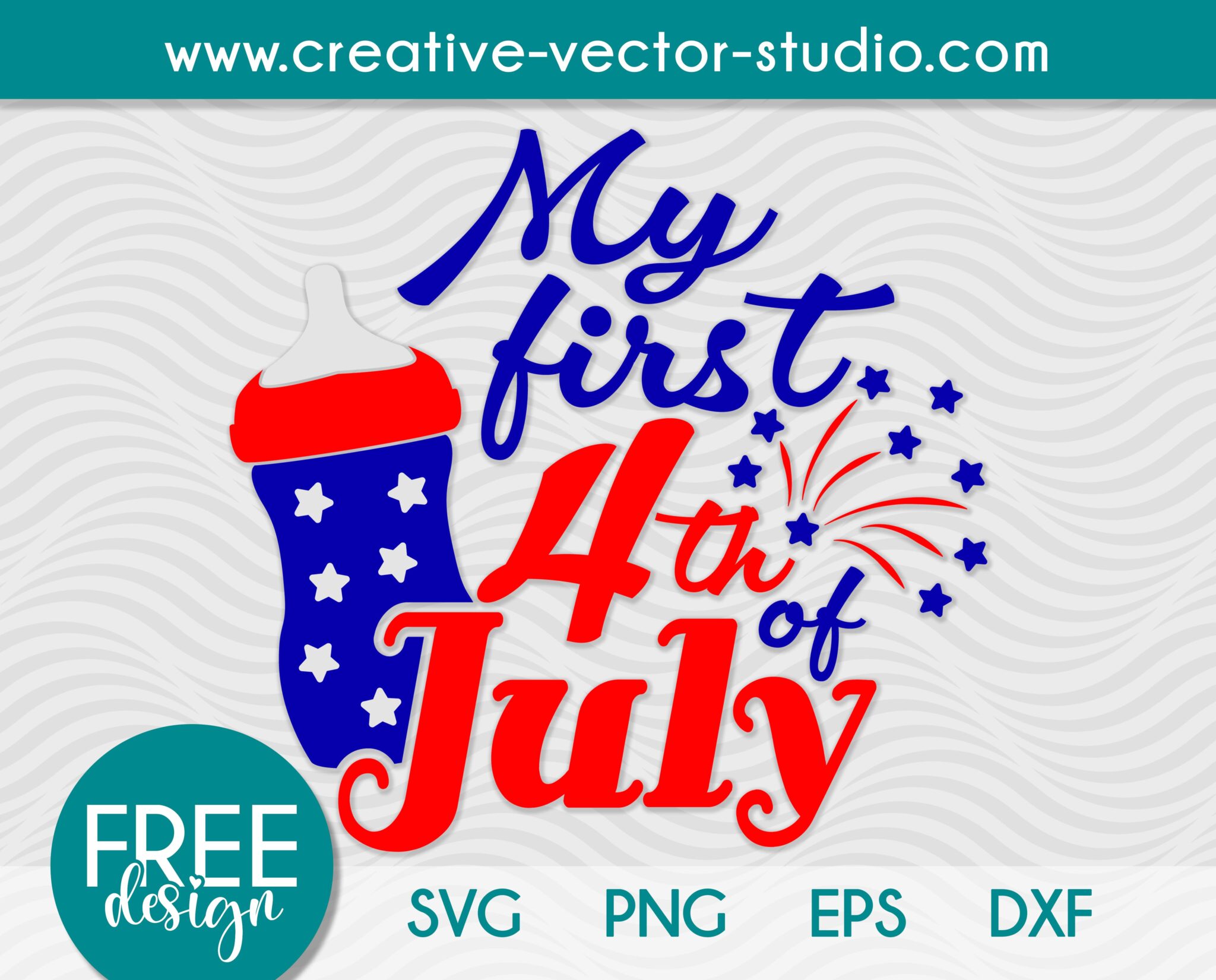 Free My First 4th Of July Svg 