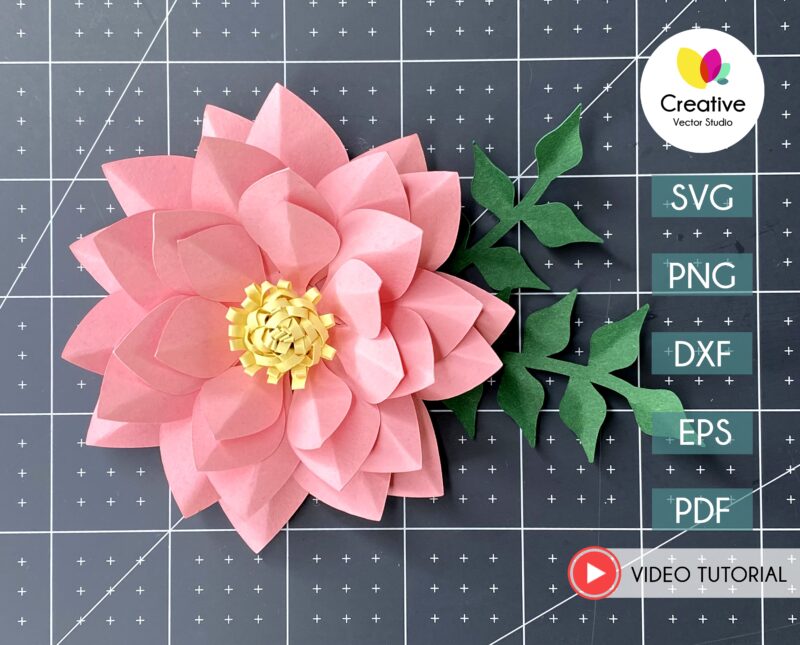 How To Make Lotus Paper Flower Easy Step By Step Tutorial