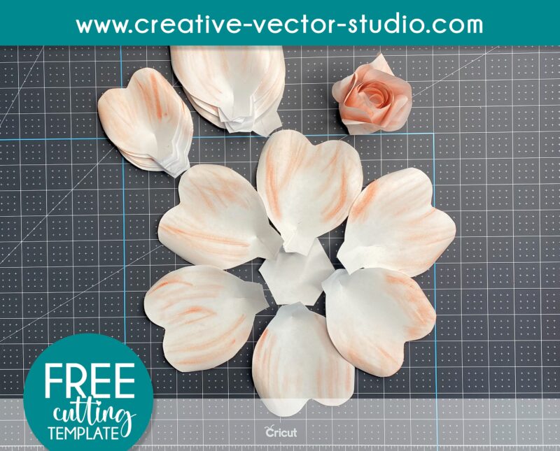 free giant paper flower template