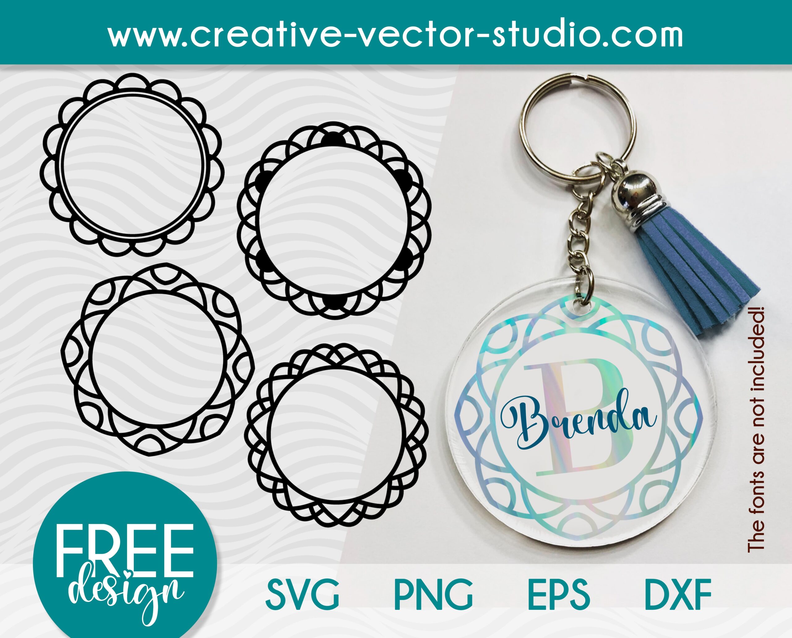 Download Free Keychain Mandala Svg Creative Vector Studio