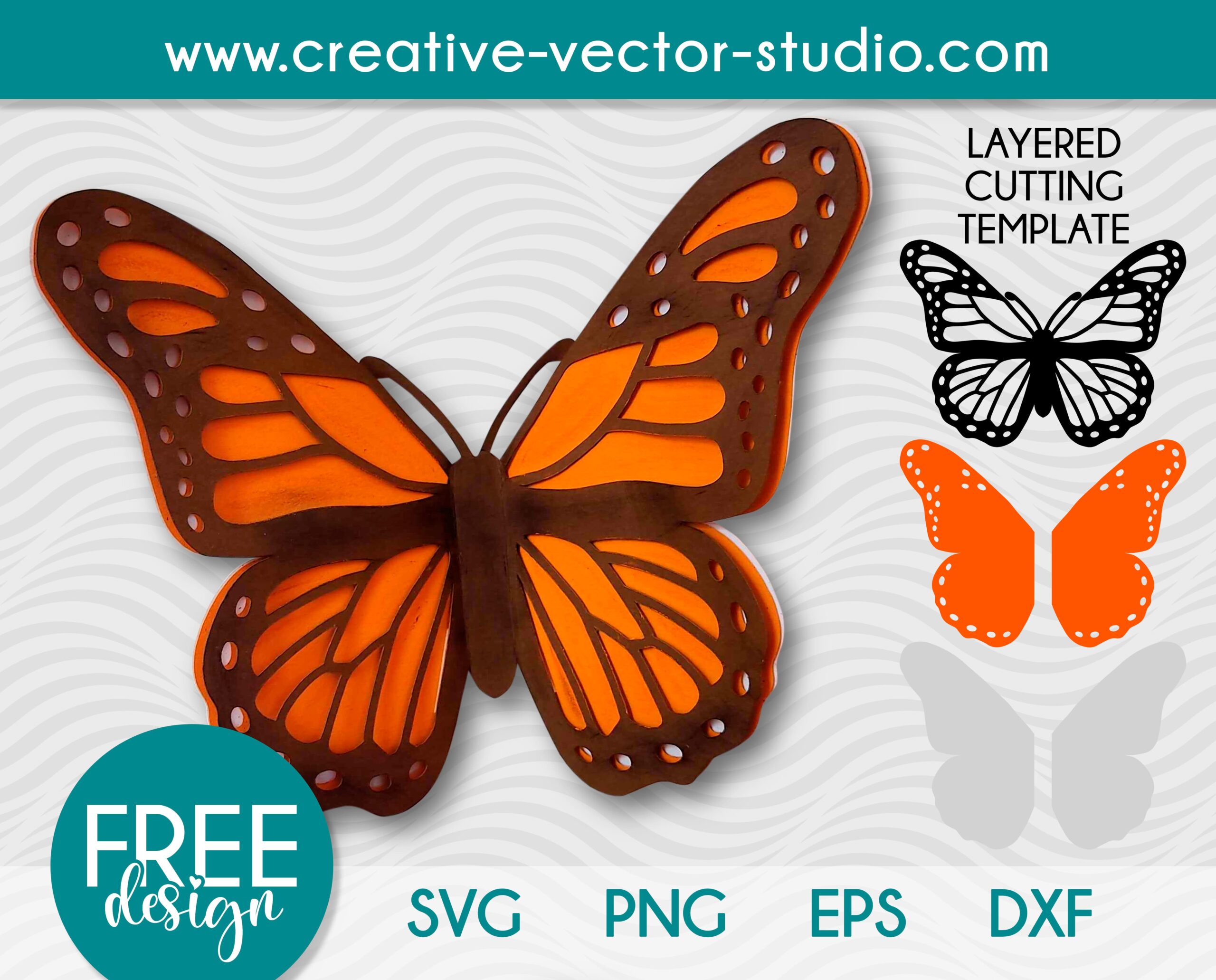 Free Monarch Butterfly Svg Creative Vector Studio