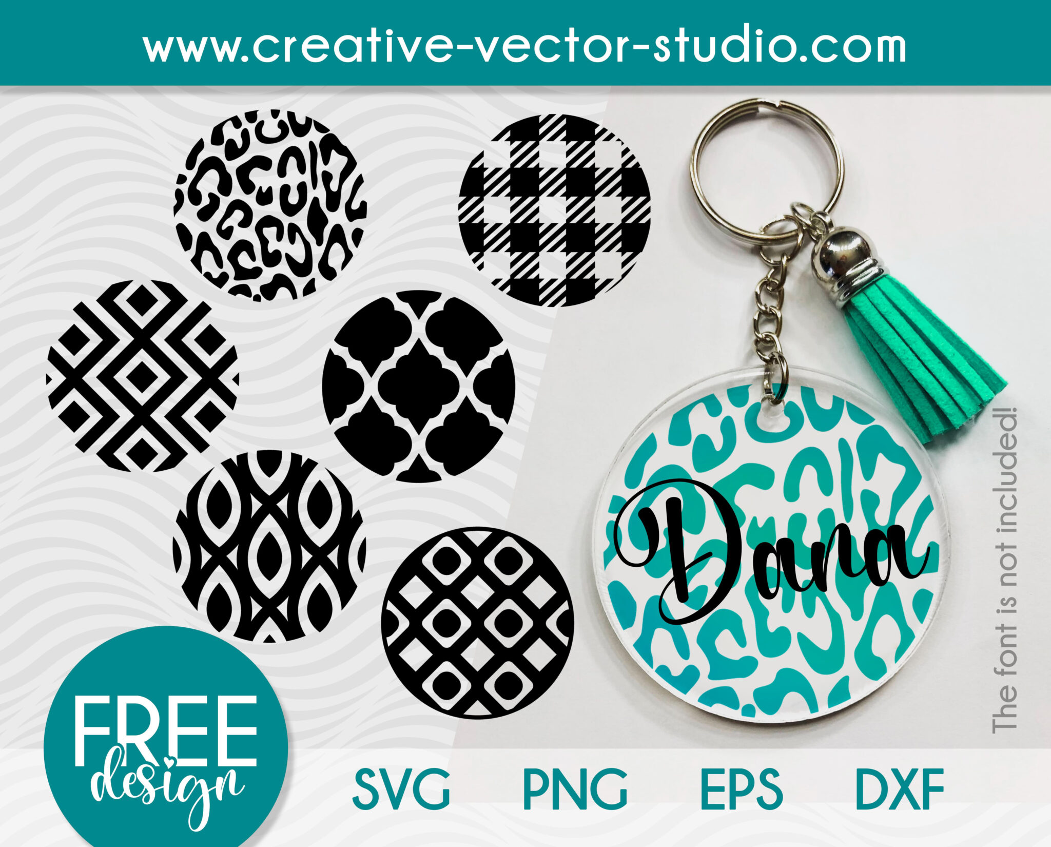 Free Keyring SVG Pattern - Creative Vector Studio