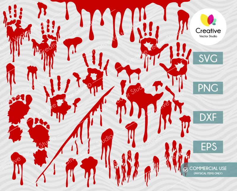 Blood Splatter SVG Bundle