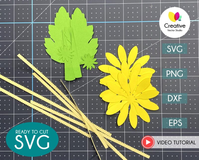 Chrysanthemum SVG Cut Files