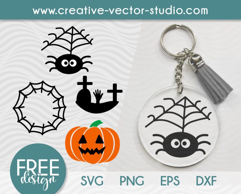 Free Halloween Keychain SVG