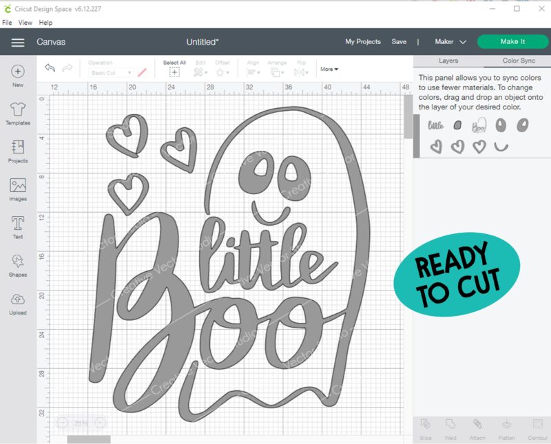 Cute Ghost SVG cut file