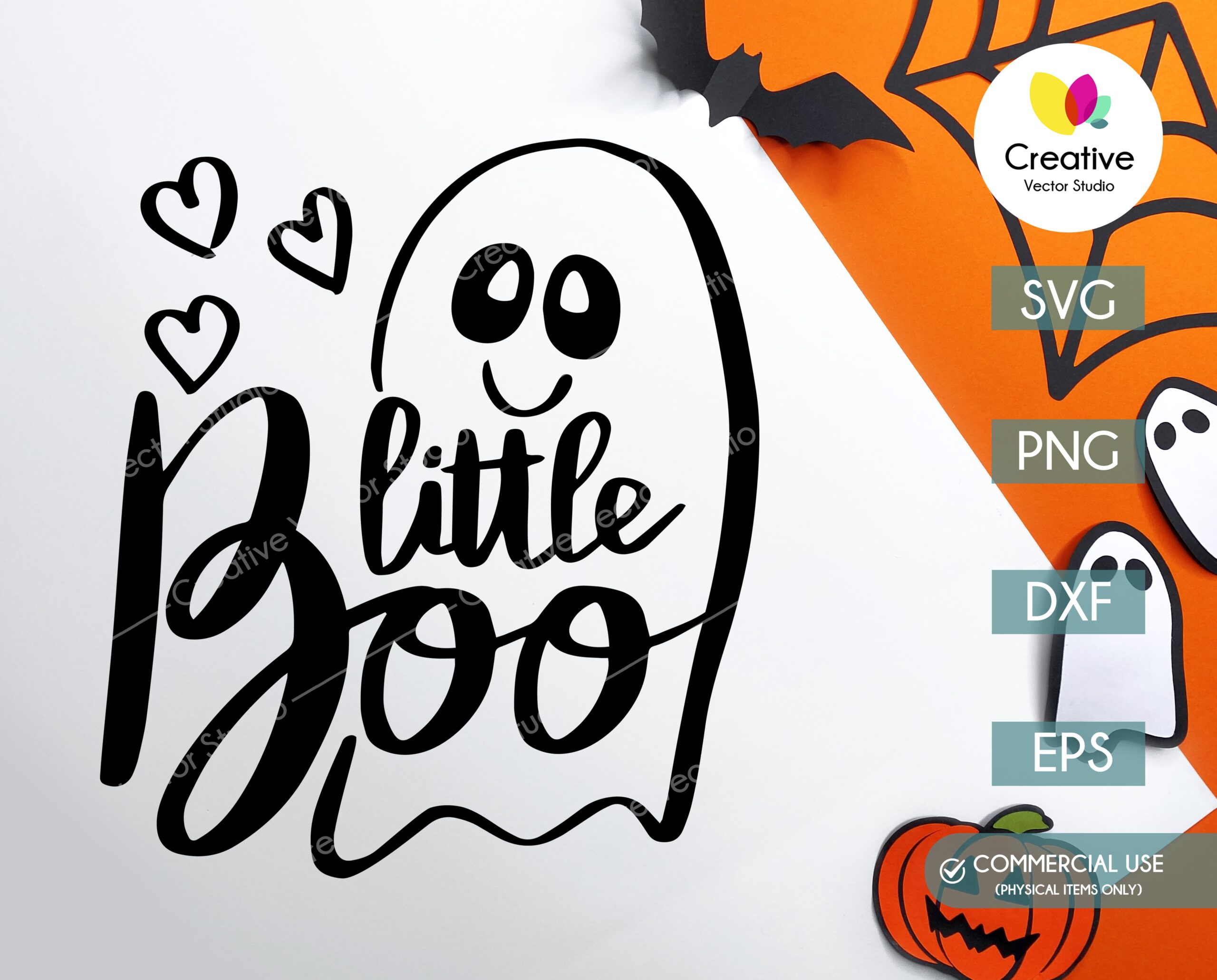 Little Boo SVG, PNG, DXF, EPS | Creative Vector Studio