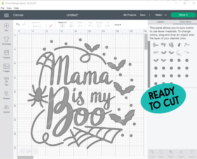 Mama Is My Boo SVG cut file