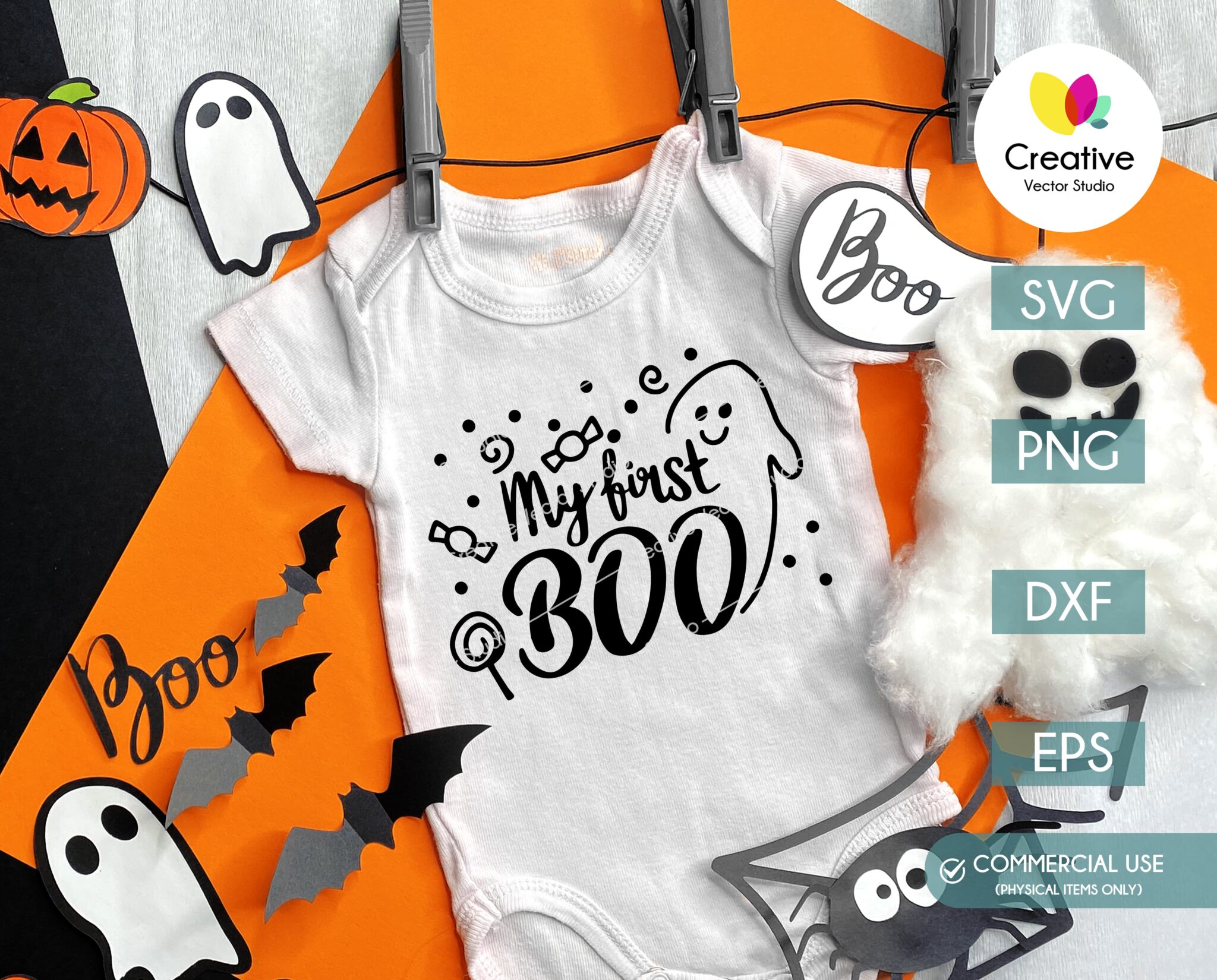 My First Boo SVG, PNG, DXF, EPS | Creative Vector Studio