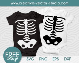 Free Halloween Skeleton SVG