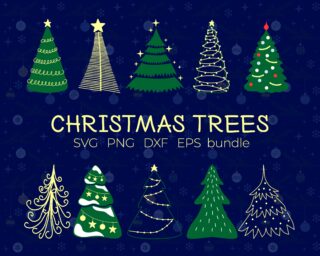 Christmas Trees SVG Bundle