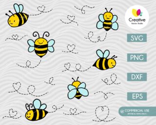 Flying Bee SVG Bundle