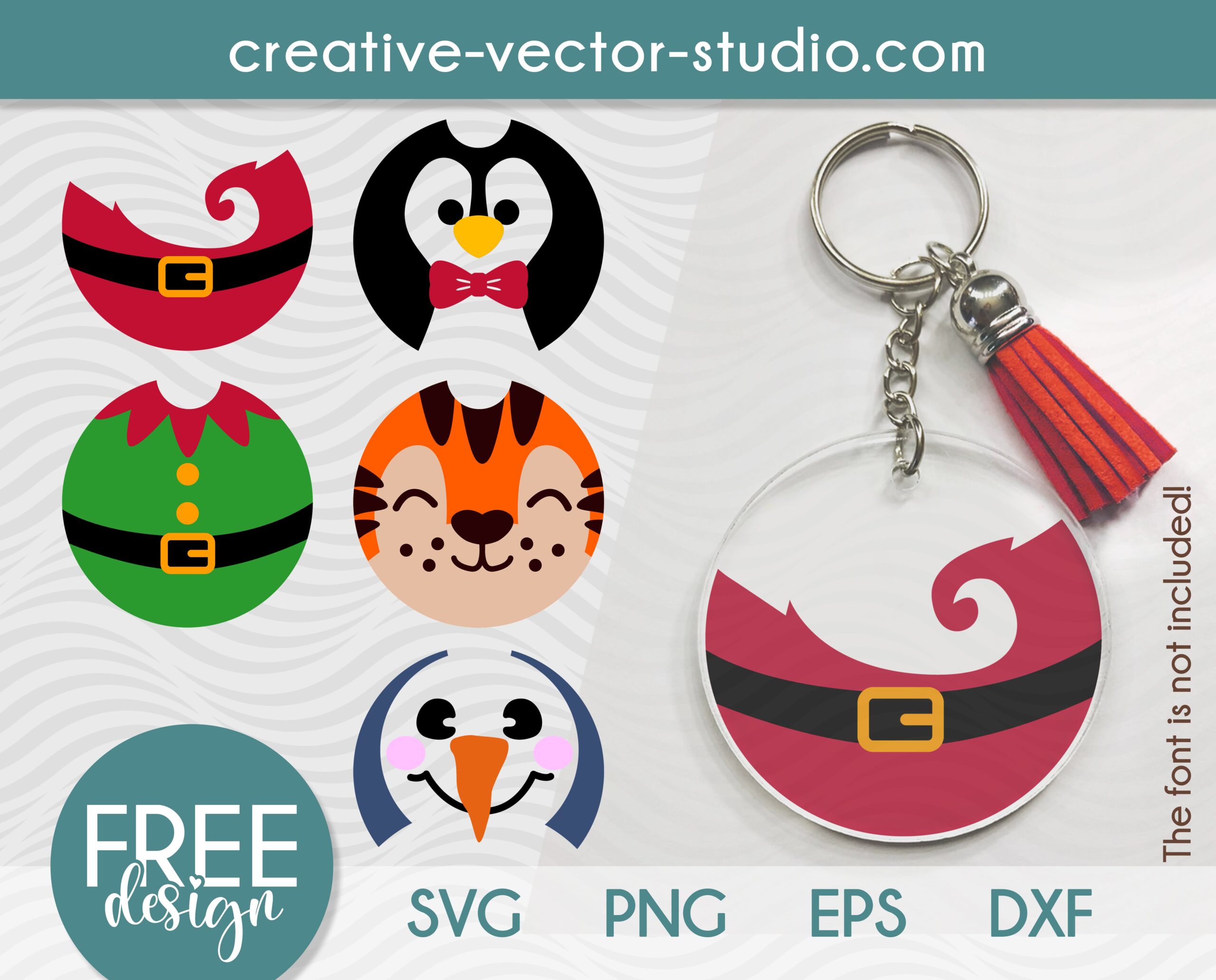 Penguin Easter Egg Holder SVG Cut File - Creative Vector Studio