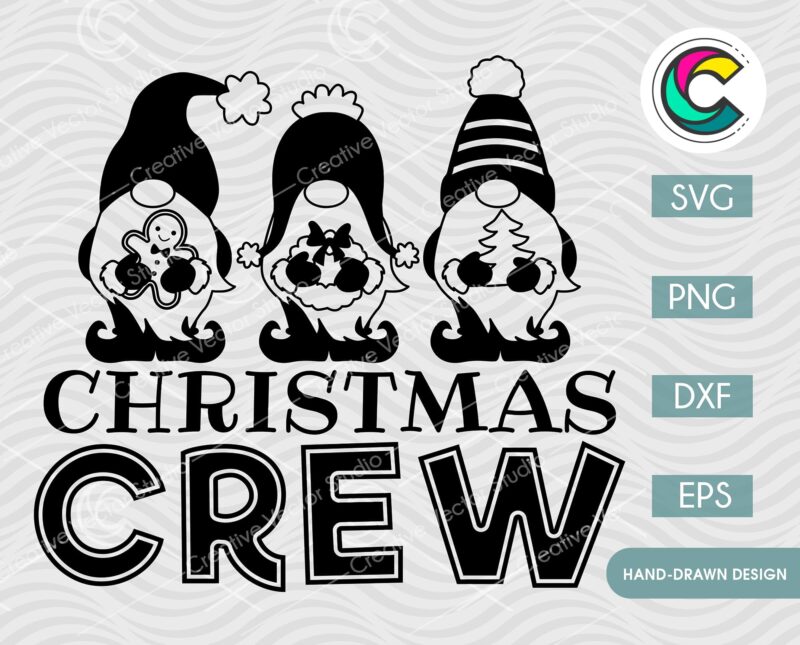 Gnome Christmas Crew SVG