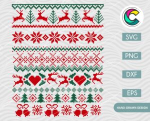 Ugly Christmas Sweater SVG Bundle | Creative Vector Studio