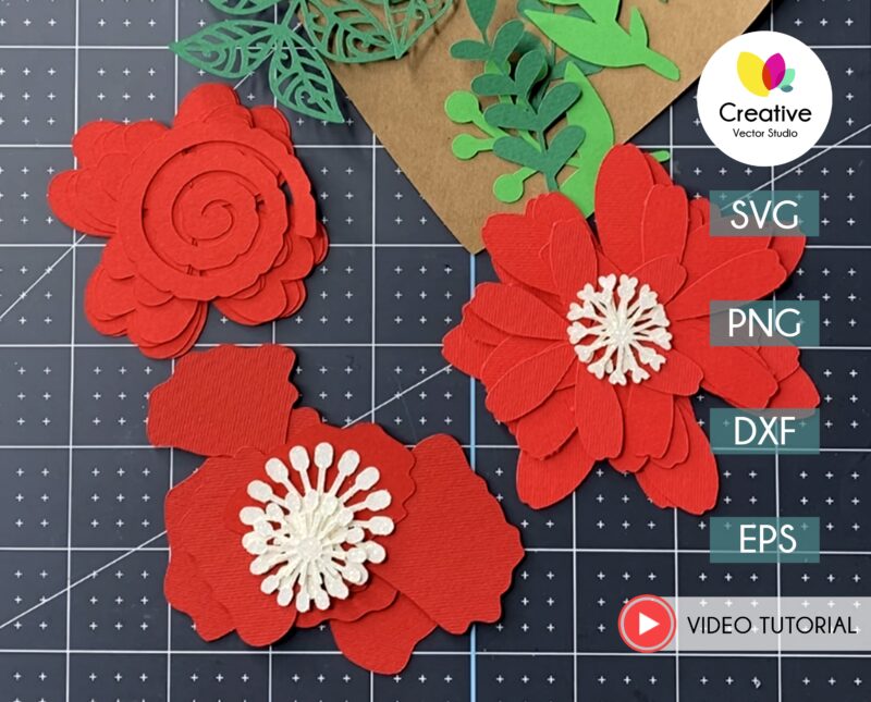Paper Flower SVG cut files