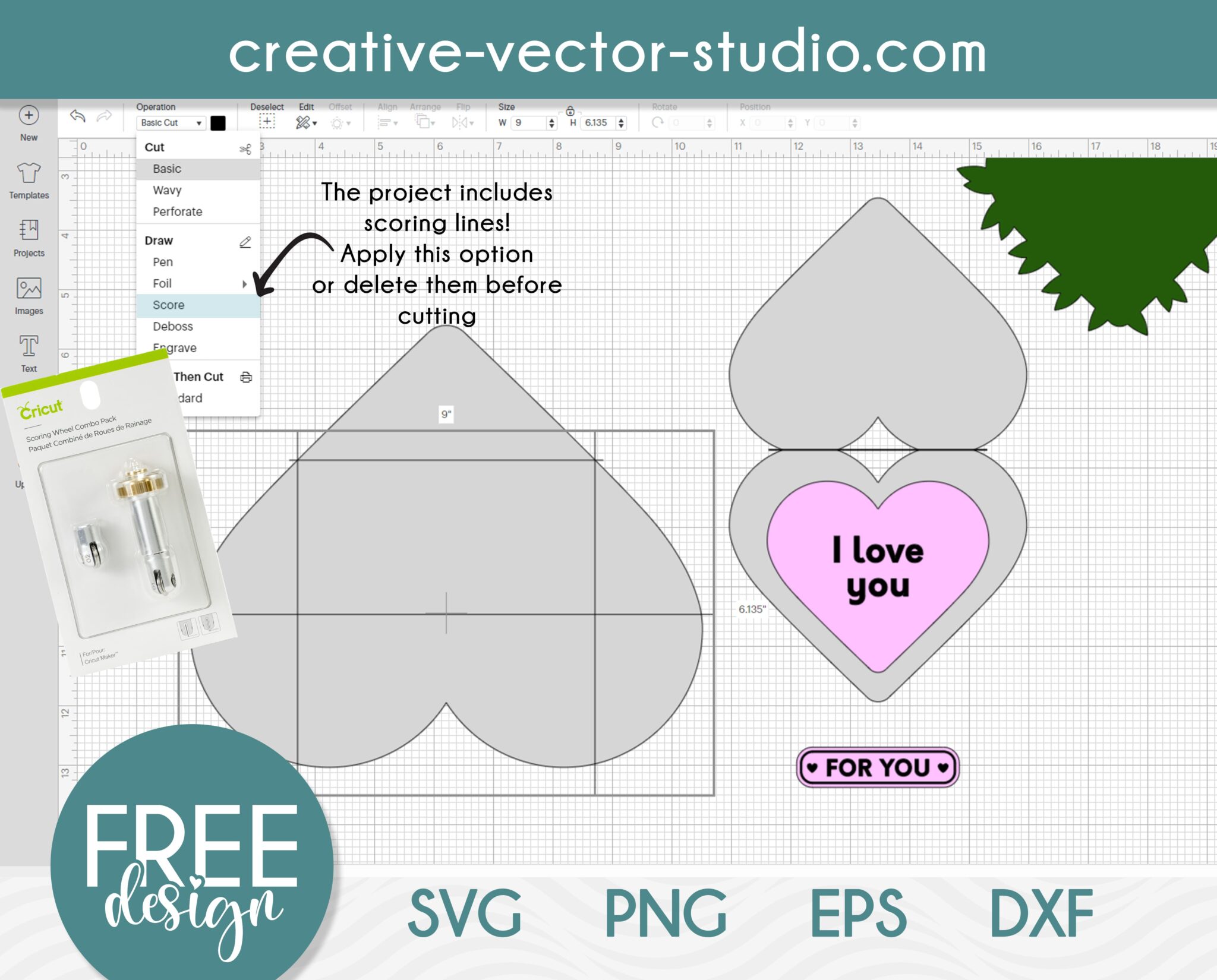 Free Paper Flower Heart SVG | Creative Vector Studio